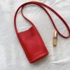 Red Mini Crossbody Handbag for Women - 2024 Korean Casual Phone Bag, Minimalist Fashion, Trendy Ins Style