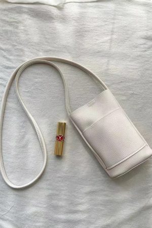 Red Mini Crossbody Handbag for Women - 2024 Korean Casual Phone Bag, Minimalist Fashion, Trendy Ins Style