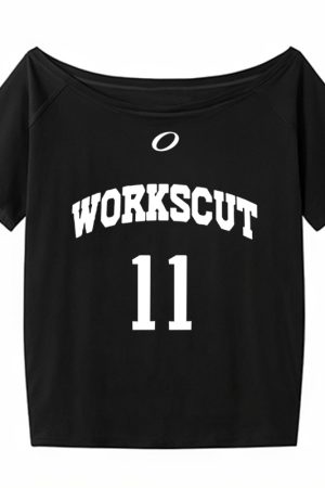 Red One-Shoulder Short Sleeve Women's Summer Letter Print Casual Off-Shoulder T-Shirt - Sexy Loose Slimming Top for Y2K Style