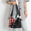Red Plaid Crossbody Bag - Y2K Cat Underarm Bag for Spring/Summer Fashion
