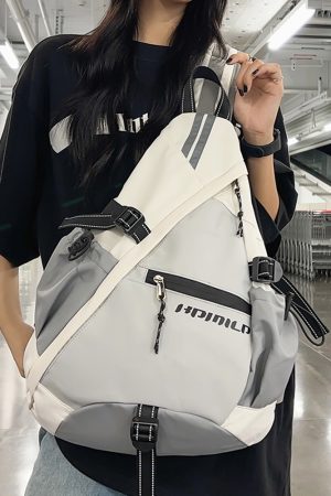 Reflective Cycling Crossbody Bag for Night Safety - 2025 Summer Travel Backpack for Outdoor Sports and Adventure