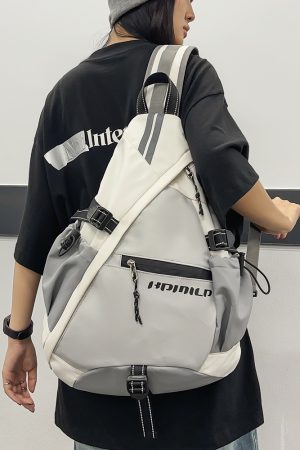 Reflective Cycling Crossbody Bag for Night Safety - 2025 Summer Travel Backpack for Outdoor Sports and Adventure