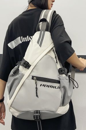 Reflective Cycling Crossbody Bag for Night Safety - 2025 Summer Travel Backpack for Outdoor Sports and Adventure