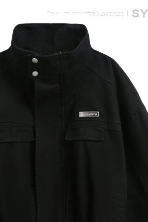 Retro American Heavyweight Jacket for Men - Stylish Loose Workwear Coat in Barn Style for Couples