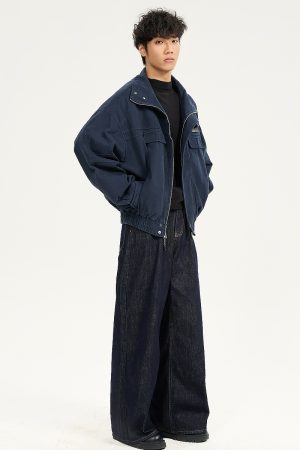 Retro American Heavyweight Jacket for Men - Stylish Loose Workwear Coat in Barn Style for Couples