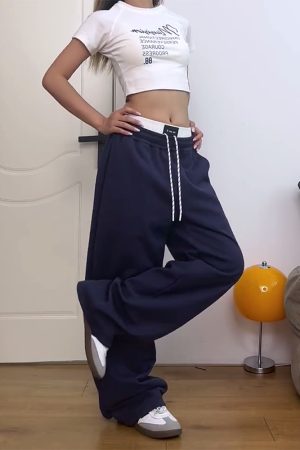 Retro American-Style Elastic Waist Cargo Pants for Women - Trendy Casual Summer 2025 Fashion Must-Have