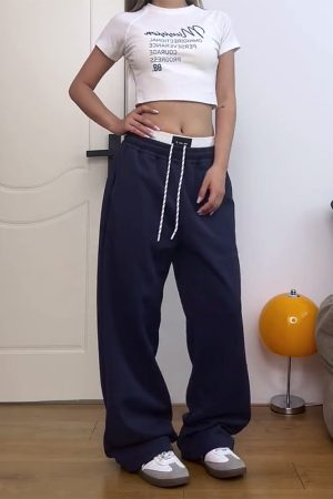 Retro American-Style Elastic Waist Cargo Pants for Women - Trendy Casual Summer 2025 Fashion Must-Have