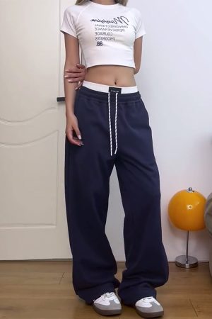 Retro American-Style Elastic Waist Cargo Pants for Women - Trendy Casual Summer 2025 Fashion Must-Have