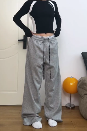 Retro American-Style Elastic Waist Cargo Pants for Women - Trendy Casual Summer 2025 Fashion Must-Have