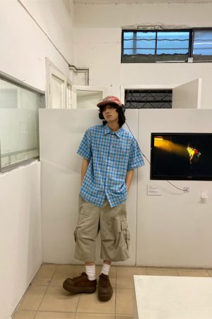 Retro American-Style Loose Wide-Leg Cargo Pants with Large Pockets for Men and Women - Summer Casual Functional Shorts