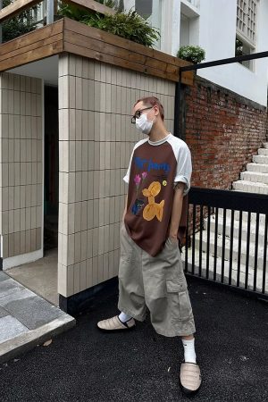 Retro American-Style Loose Wide-Leg Seven-Point Workwear Shorts for Men and Women - Trendy Summer Casual High-End Fashion