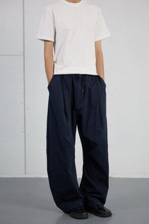 Retro American Style Wide-Leg Cargo Pants for Men - Draped Loose Fit Casual Trousers, Versatile Curved Blade Design