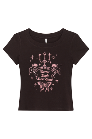 Retro Angel Print Slim Fit Short Sleeve T-Shirt for Women - Summer 2025 Style, Casual, Y2K, Trendy Top