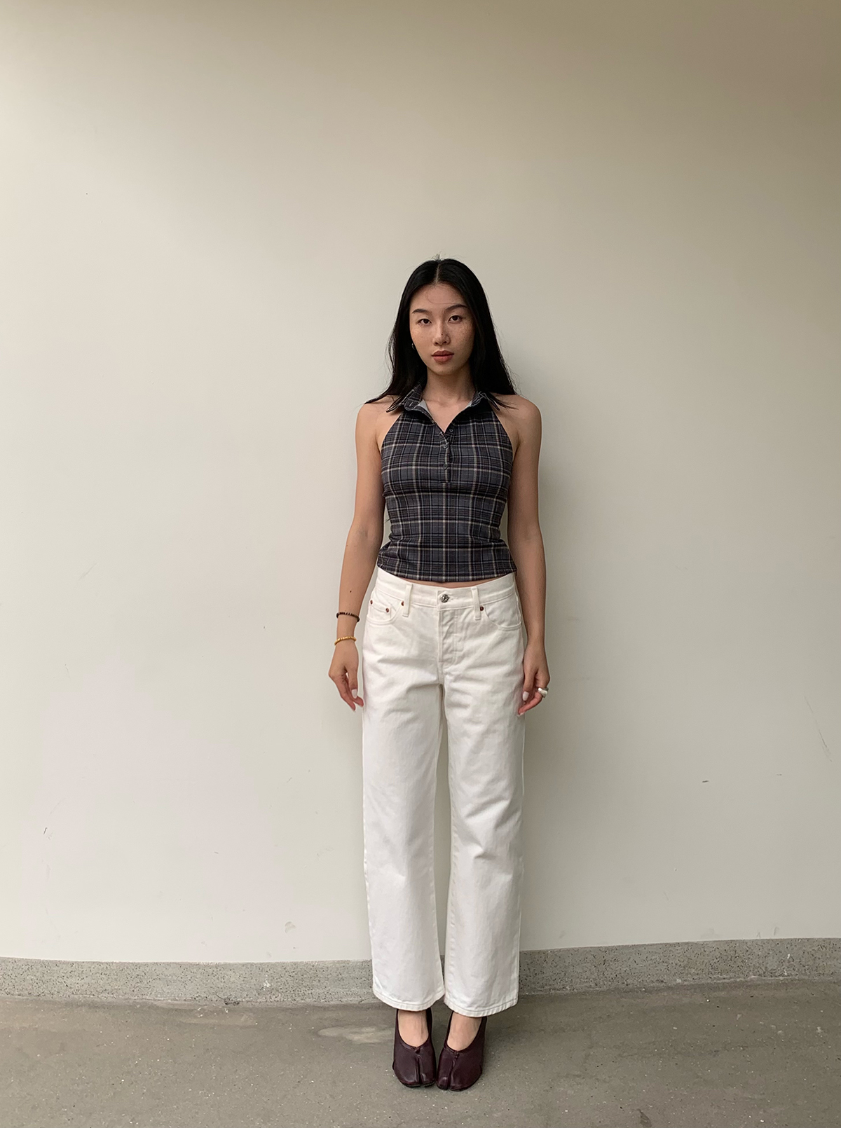 Retro Ankle-Length White Cow Print Capsule Pants - Mid-Low Waist Small Straight Fit, Hip-Enhancing Style, Soap-Scented Design Retro Ankle-Length White Cow Print Capsule Pants - Mid-Low Waist Small Straight Fit, Hip-Enhancing Style, Soap-Scented Design
