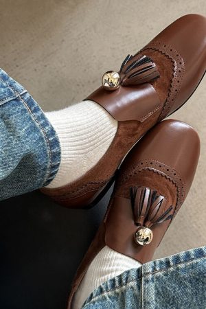 Retro British Style Flat Leather Loafers for Women - Versatile Fashionable Italian-Inspired Shoes