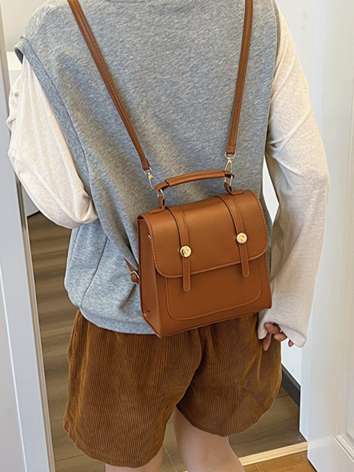 Retro British Style Women's Backpack - Trendy 2025 Multifunctional Student Tote Travel Bag Retro British Style Women's Backpack - Trendy 2025 Multifunctional Student Tote Travel Bag