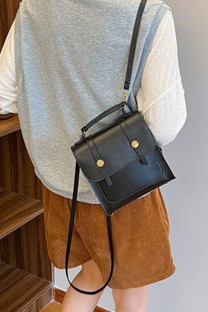 Retro British Style Women's Backpack - Trendy 2025 Multifunctional Student Tote Travel Bag