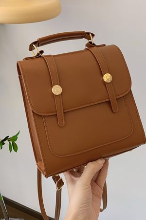 Retro British Style Women's Backpack - Trendy 2025 Multifunctional Student Tote Travel Bag