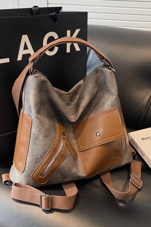 Retro Casual Crossbody Bag for Women, 2025 Spring Commuting Shoulder Bag, Versatile Dual-Use Travel Purse