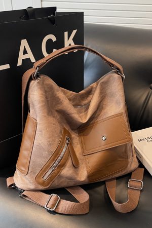 Retro Casual Crossbody Bag for Women, 2025 Spring Commuting Shoulder Bag, Versatile Dual-Use Travel Purse