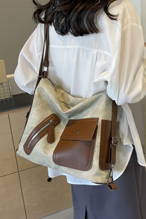 Retro Casual Crossbody Bag for Women, 2025 Spring Commuting Shoulder Bag, Versatile Dual-Use Travel Purse