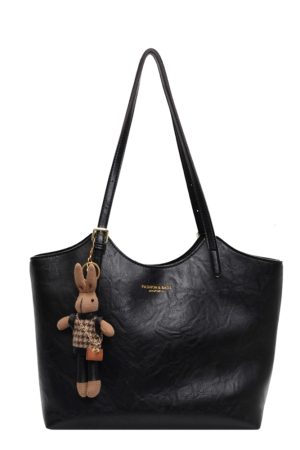 Retro Casual Shoulder Bag for Women - Large Capacity Tote, Versatile Spring 2025 Design, Perfect for Commuting and Everyday Use