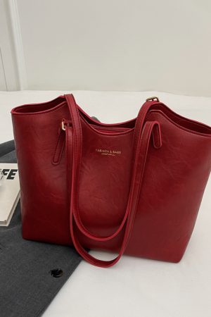 Retro Casual Shoulder Bag for Women - Large Capacity Tote, Versatile Spring 2025 Design, Perfect for Commuting and Everyday Use