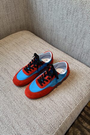 Retro Casual Women's Genuine Leather Patchwork Lace-Up Training Shoes - 2025 Y2K Inspired Flat Sports Sneakers