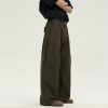 Retro Draped Loose-Fit Spring Spliced Casual Pants for Men - Foldable Straight-Leg American Style Workwear