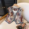 Retro Ethnic Geometric Jacquard Tassel Vest Outerwear - Boho Chic Loose Tank Top for Women, Perfect for Prairie Travel