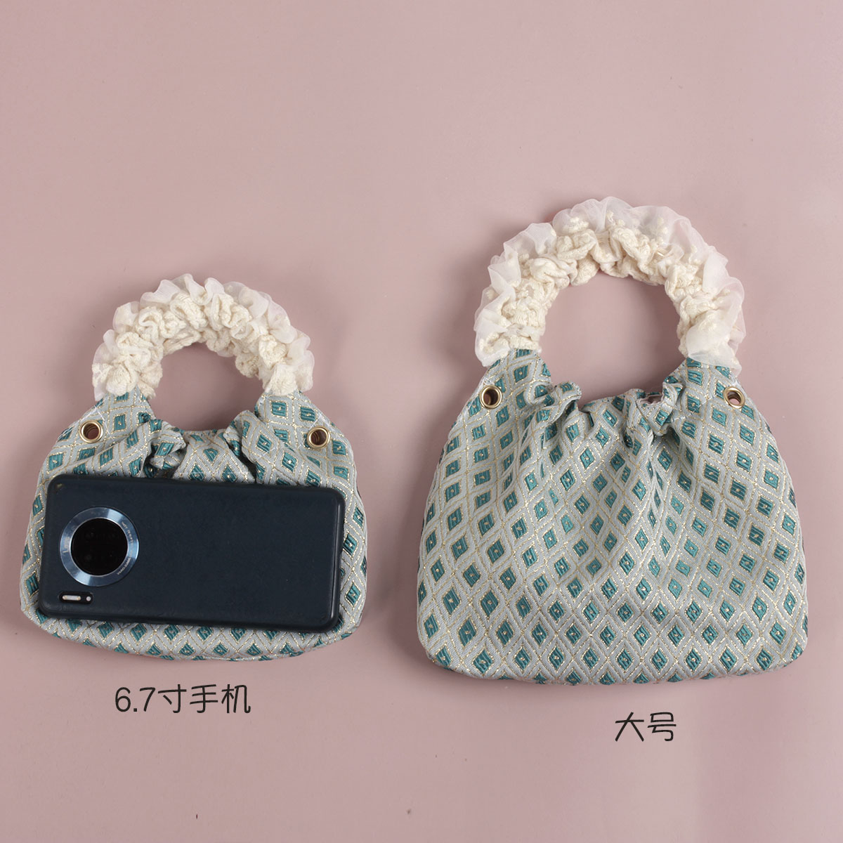 Retro Green Mini Round Handbag for Women - Cute Textured Crossbody Phone Bag, Versatile Summer Accessory Retro Green Mini Round Handbag for Women - Cute Textured Crossbody Phone Bag, Versatile Summer Accessory