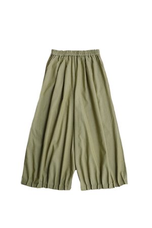 Retro Green Pleated High-Waisted Wide-Leg Lantern Pants for Women - Casual Spring Fashion, Vintage Style, Loose Fit