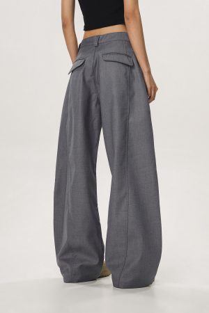 Retro High-End Casual Flared Wide-Leg Pants for Men and Women - Straight-Leg Loose Fit, 90s American Style