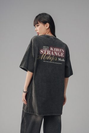 Retro High Street Loose Short Sleeve T-Shirt for Men and Women - Summer Trendy Couple Top with American Beer Captain Design