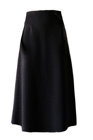 Retro High-Waisted Mid-Length A-Line Skirt for Women, Slimming Versatile Design with Zipper and Elastic Waist, Perfect for Y2K Style