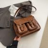 Retro Large-Capacity Crossbody Bag - Versatile Commuter Travel Shoulder Bag for Spring 2025