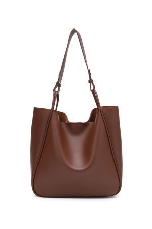 Retro æ¸¯é£Ž Large Capacity Shoulder Tote Bag for Women - Chic Commuting Underarm Design