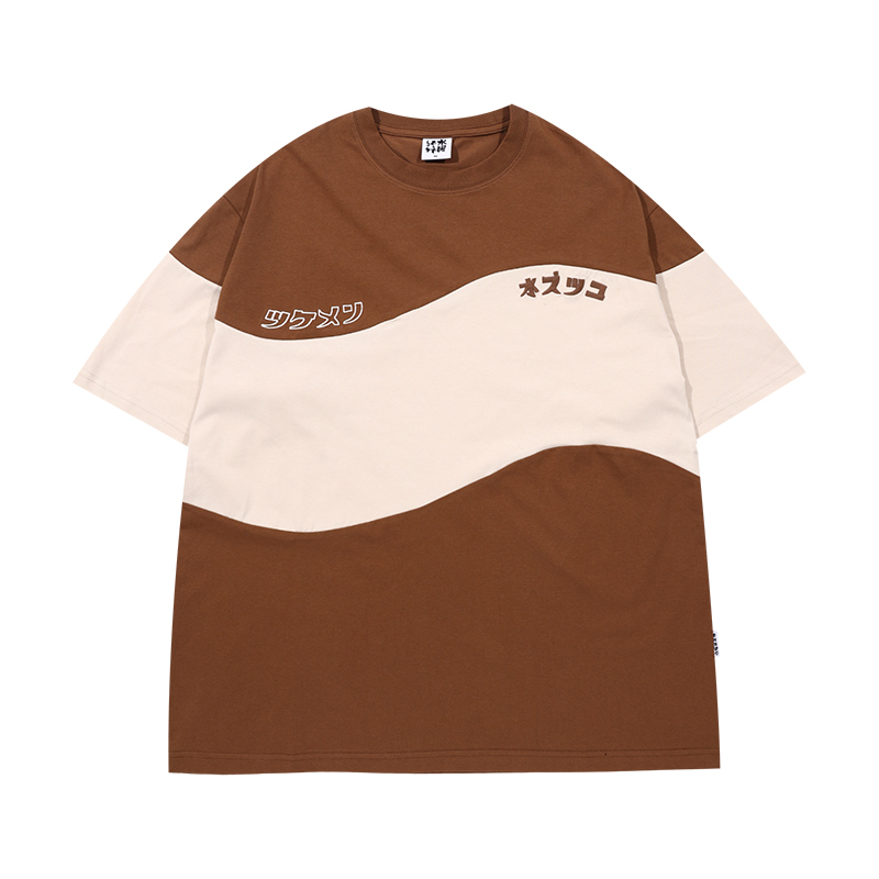 Retro Loose-Fit Casual Men's T-Shirt with Short Sleeves - Japanese Style Summer Top for Couples Retro Loose-Fit Casual Men's T-Shirt with Short Sleeves - Japanese Style Summer Top for Couples