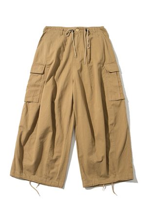 Retro Loose Multi-Pocket Wide-Leg Casual Pants for Men - Trendy 90s Inspired Straight-Leg Work Trousers