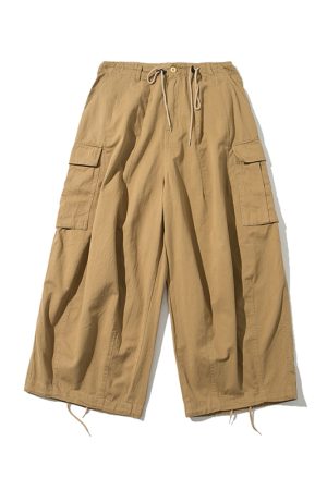 Retro Loose Multi-Pocket Wide-Leg Casual Pants for Men - Trendy 90s Inspired Straight-Leg Work Trousers