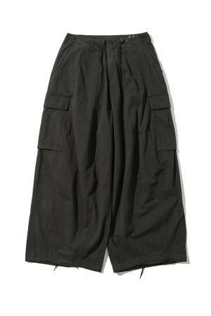 Retro Loose Multi-Pocket Wide-Leg Casual Pants for Men - Trendy 90s Inspired Straight-Leg Work Trousers