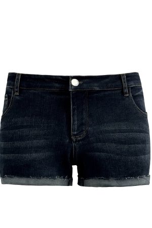 Retro Low-Waist Buttock-Hugging Rolled Hem Denim Shorts - Y2K Inspired Fashion for a Chic Summer Look