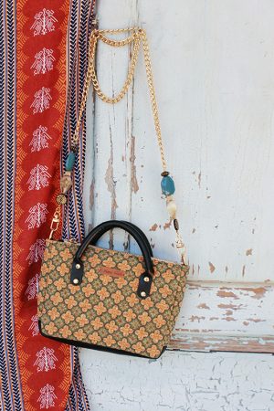 Retro Print Small Square Handbag & Crossbody Bag for Women - Versatile High-Quality 2024 Spring/Summer Fashion Accessory