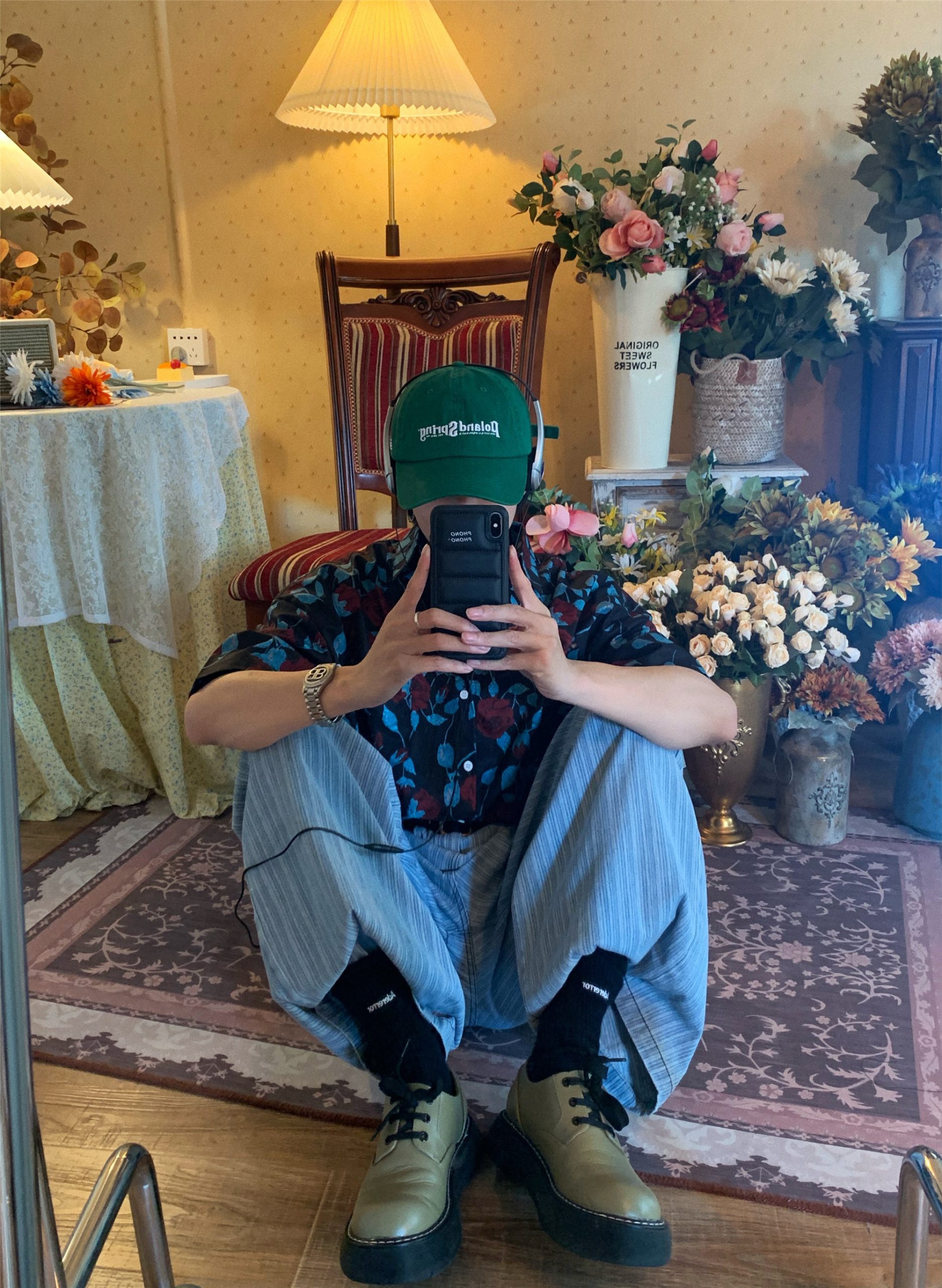 Retro Rose Print Short Sleeve Shirt - Summer Floral Korean Style for Young Trendsetters Retro Rose Print Short Sleeve Shirt - Summer Floral Korean Style for Young Trendsetters