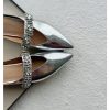Retro Sheepskin One-Strap Rhinestone Open-Toe Slippers for Women - Summer Flat Pointed Footwear in Zhao Lusi Style