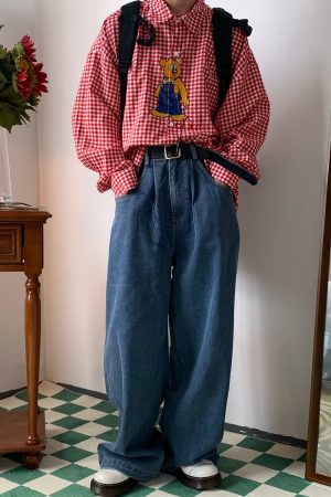 Retro Solid Color Plus Size Wide Leg Pants - Handmade Hong Kong Style, Versatile Loose Floor-Length Trousers for Trendy Looks