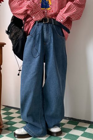 Retro Solid Color Plus Size Wide Leg Pants - Handmade Hong Kong Style, Versatile Loose Floor-Length Trousers for Trendy Looks