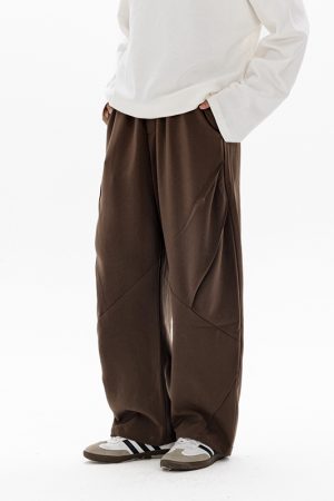 Retro Stylish Foldable Casual Pants for Men - Versatile Loose Fit Long Trousers for Autumn Winter Trend