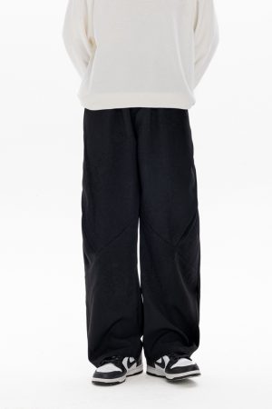 Retro Stylish Foldable Casual Pants for Men - Versatile Loose Fit Long Trousers for Autumn Winter Trend