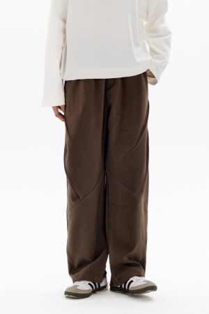 Retro Stylish Foldable Casual Pants for Men - Versatile Loose Fit Long Trousers for Autumn Winter Trend